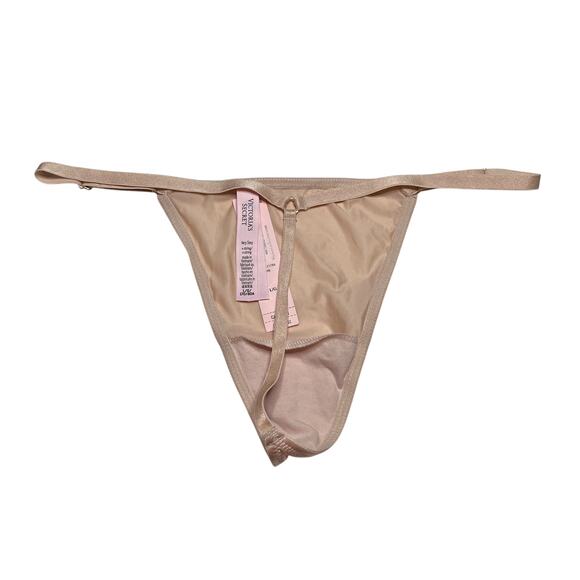 Victoria's Secret Hardware Adjustable V-String Panty Marzipan Size Large - Picture 2 of 2